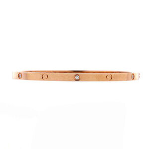 Cartier Small Love 6 Diamond Bracelet 18K Rose Gold and Diamonds